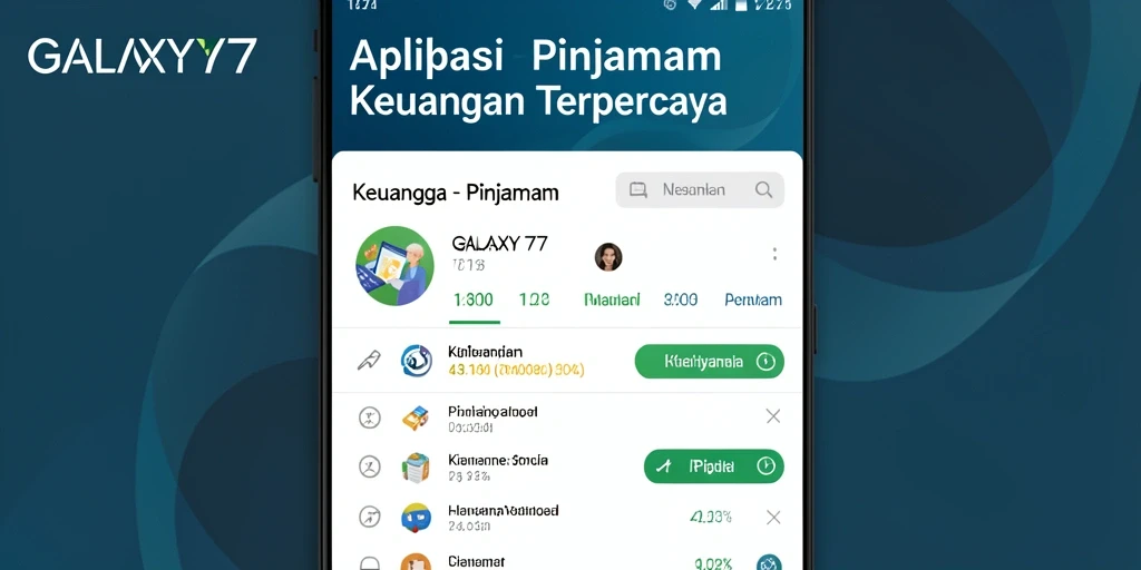 Antarmuka GALAXY77 yang sederhana dan fungsional.