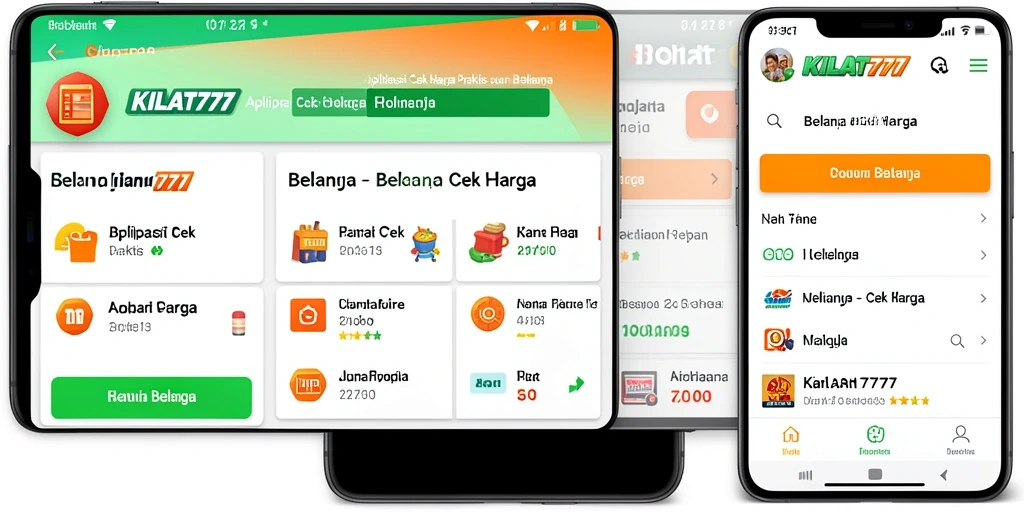 Antarmuka KILAT777 yang sederhana dan informatif untuk Cek Harga.