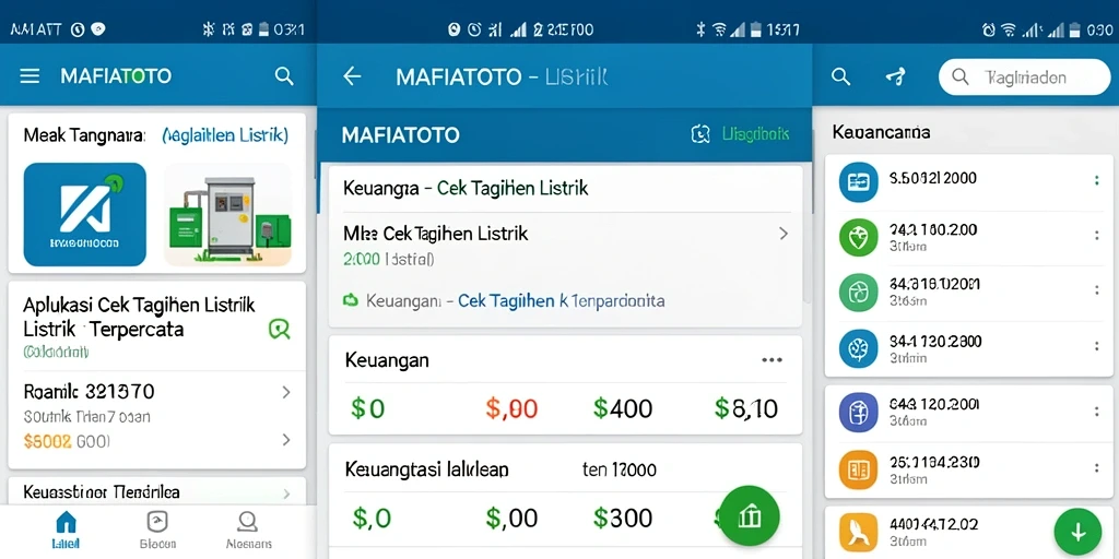 Tampilan utama aplikasi MAFIATOTO untuk cek tagihan listrik dengan fitur lengkap.