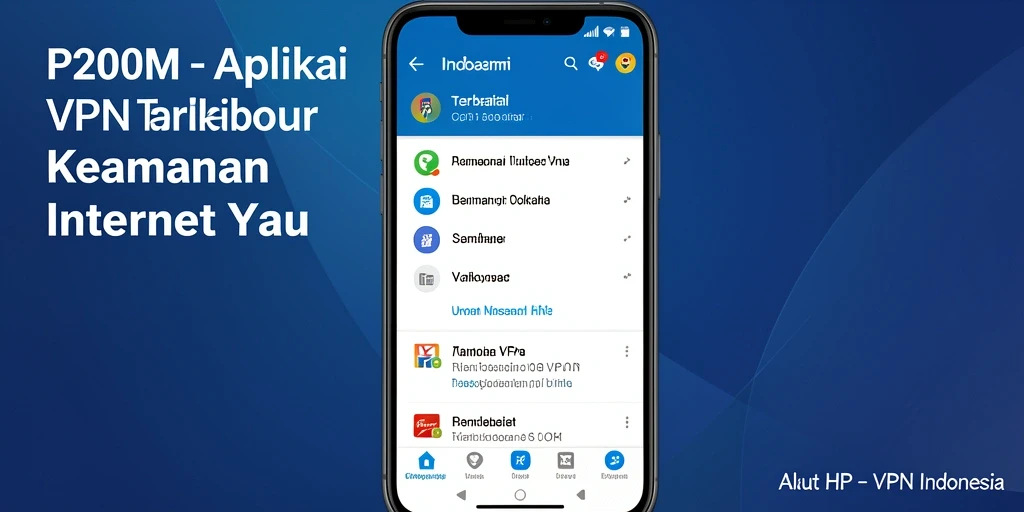 Tampilan antarmuka P200M yang bersih dan intuitif untuk pengguna VPN.