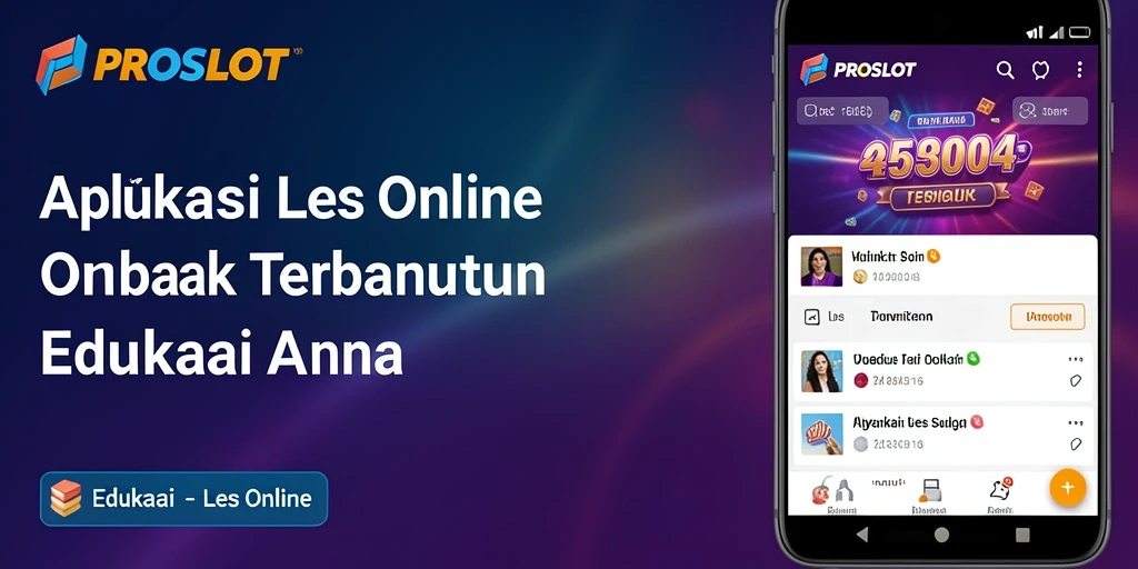 Antarmuka aplikasi PROSLOT yang user-friendly dan interaktif.