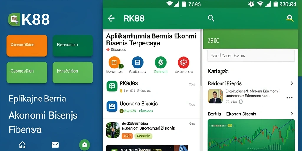 Tampilan antarmuka aplikasi RK88 yang informatif dan mudah dinavigasi.