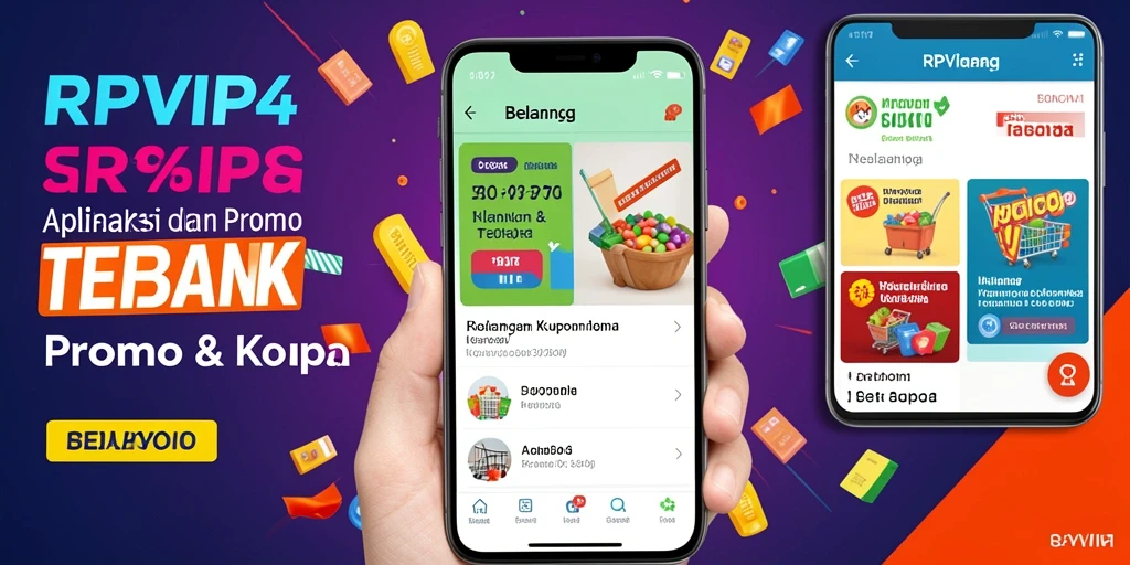 Tampilan antarmuka RPVIP4 dengan berbagai kupon dan promo menarik.